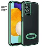 Zebana Samsung Galaxy A23 ile Uyumlu Kılıf Zebana Glint Silikon Kılıf Yeşil