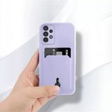 Zebana Samsung Galaxy A23 ile Uyumlu Kılıf Zebana Kartlıklı Sweet Yumuşak Silikon Kılıf Lila