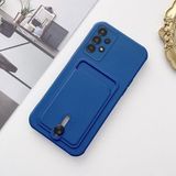 Zebana Samsung Galaxy A23 ile Uyumlu Kılıf Zebana Kartlıklı Sweet Yumuşak Silikon Kılıf Mavi