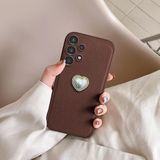 Zebana Samsung Galaxy A23 ile Uyumlu Kılıf Zebana Velvix Silikon Kılıf Kahverengi