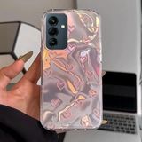 Zebana Samsung Galaxy A24 ile Uyumlu Kılıf Zebana Pink Heart Silikon Kılıf Pembe