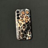 Zebana Samsung Galaxy A25 5G ile Uyumlu Kılıf Zebana Luxe Leopard Silikon Kılıf Siyah