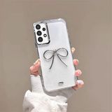 Zebana Samsung Galaxy A32 ile Uyumlu Kılıf Zebana Bow Silikon Kılıf Şeffaf