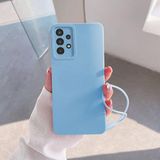 Zebana Samsung Galaxy A32 ile Uyumlu Kılıf Zebana Love Yumuşak Silikon Kılıf Açık Mavi