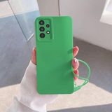Zebana Samsung Galaxy A32 ile Uyumlu Kılıf Zebana Love Yumuşak Silikon Kılıf Açık Yeşil