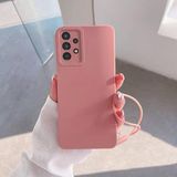 Zebana Samsung Galaxy A32 ile Uyumlu Kılıf Zebana Love Yumuşak Silikon Kılıf Pembe