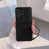 Zebana Samsung Galaxy A32 ile Uyumlu Kılıf Zebana Love Yumuşak Silikon Kılıf Siyah