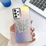 Zebana Samsung Galaxy A32 ile Uyumlu Kılıf Zebana Standlı Kelebek Silikon Kılıf Desen 2