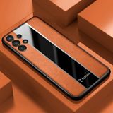 Zebana Samsung Galaxy A32 Kılıf Zebana Premium Deri Kılıf Kahverengi