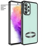 Zebana Samsung Galaxy A33 5G ile Uyumlu Kılıf Zebana Glint Silikon Kılıf Siyah