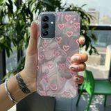 Zebana Samsung Galaxy A34 ile Uyumlu Kılıf Zebana Pink Heart Silikon Kılıf Pembe