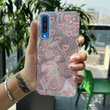 Zebana Samsung Galaxy A50 ile Uyumlu Kılıf Zebana Pink Heart Silikon Kılıf Pembe