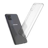 Zebana Samsung Galaxy A51 ile Uyumlu Kılıf Zebana Şeffaf Soft Silikon Kılıf Şeffaf