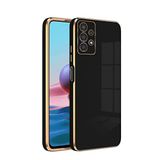 Zebana Samsung Galaxy A53 5G ile Uyumlu Kılıf Zebana Golden Silikon Kılıf Siyah