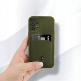 Zebana Samsung Galaxy A53 5G ile Uyumlu Kılıf Zebana Kartlıklı Sweet Yumuşak Silikon Kılıf Yeşil