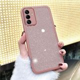 Zebana Samsung Galaxy A54 ile Uyumlu Kılıf Zebana Işıltım Silikon Kılıf - Kamera Lens Korumalı Pembe