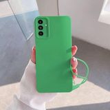 Zebana Samsung Galaxy A54 ile Uyumlu Kılıf Zebana Love Yumuşak Silikon Kılıf Açık Yeşil