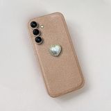 Zebana Samsung Galaxy A54 ile Uyumlu Kılıf Zebana Velvix Silikon Kılıf Açık Kahverengi