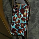 Zebana Samsung Galaxy A55 ile Uyumlu Kılıf Zebana Luxe Leopard Silikon Kılıf Kahverengi