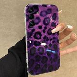Zebana Samsung Galaxy A55 ile Uyumlu Kılıf Zebana Luxe Leopard Silikon Kılıf Mor