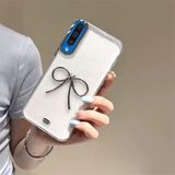 Zebana Samsung Galaxy A70 ile Uyumlu Kılıf Zebana Bow Silikon Kılıf Şeffaf