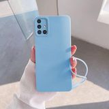 Zebana Samsung Galaxy A71 ile Uyumlu Kılıf Zebana Love Yumuşak Silikon Kılıf Açık Mavi
