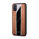 Zebana Samsung Galaxy A71 ile Uyumlu Kılıf Zebana Premium Deri Kılıf Kahverengi