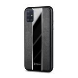 Zebana Samsung Galaxy A71 ile Uyumlu Kılıf Zebana Premium Deri Kılıf Siyah