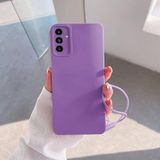 Zebana Samsung Galaxy M14 ile Uyumlu Kılıf Zebana Love Yumuşak Silikon Kılıf Lila