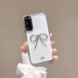 Zebana Samsung Galaxy S20 FE ile Uyumlu Kılıf Zebana Bow Silikon Kılıf Şeffaf