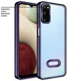 Zebana Samsung Galaxy S20 FE ile Uyumlu Kılıf Zebana Glint Silikon Kılıf Derin Mor