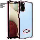 Zebana Samsung Galaxy S20 FE ile Uyumlu Kılıf Zebana Glint Silikon Kılıf Rose Gold