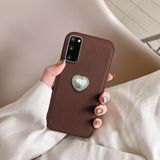 Zebana Samsung Galaxy S20 FE ile Uyumlu Kılıf Zebana Velvix Silikon Kılıf Kahverengi