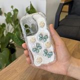 Zebana Samsung Galaxy S21 FE 5G ile Uyumlu Kılıf Zebana Floral Silikon Kılıf Yeşil