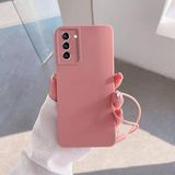 Zebana Samsung Galaxy S21 FE 5G ile Uyumlu Kılıf Zebana Love Yumuşak Silikon Kılıf Rose Gold