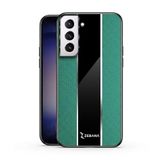Zebana Samsung Galaxy S21 Plus ile Uyumlu Kılıf Zebana Premium Deri Kılıf Yeşil