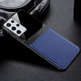 Zebana Samsung Galaxy S21 Ultra ile Uyumlu Kılıf Zebana Lens Deri Kılıf Lacivert