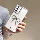 Zebana Samsung Galaxy S22 Plus ile Uyumlu Kılıf Zebana Bow Silikon Kılıf Şeffaf