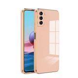 Zebana Samsung Galaxy S22 Plus ile Uyumlu Kılıf Zebana Golden Silikon Kılıf Rose Gold