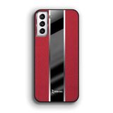 Zebana Samsung Galaxy S22 Plus ile Uyumlu Kılıf Zebana Premium Deri Kılıf Kırmızı
