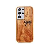Zebana Samsung Galaxy S22 Ultra ile Uyumlu Kılıf Zebana Fionka Silikon Kılıf Kahverengi