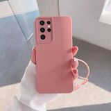 Zebana Samsung Galaxy S22 Ultra ile Uyumlu Kılıf Zebana Love Yumuşak Silikon Kılıf Rose Gold