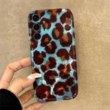 Zebana Samsung Galaxy S23 FE ile Uyumlu Kılıf Zebana Luxe Leopard Silikon Kılıf Kahverengi