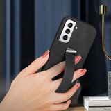 Zebana Samsung Galaxy S23 Plus ile Uyumlu Kılıf Zebana Classic Deri Kılıf Siyah