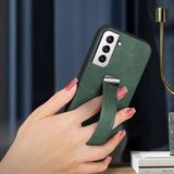 Zebana Samsung Galaxy S23 Plus ile Uyumlu Kılıf Zebana Classic Deri Kılıf Yeşil