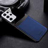 Zebana Samsung Galaxy S23 Ultra ile Uyumlu Kılıf Zebana Lens Deri Kılıf Lacivert