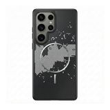 Zebana Samsung Galaxy S23 Ultra ile Uyumlu Kılıf Zebana Vionix M-Safe Silikon Kılıf Siyah