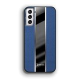 Zebana Samsung Galaxy S24 FE ile Uyumlu Kılıf Zebana Premium Deri Kılıf Mavi
