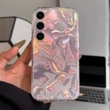 Zebana Samsung Galaxy S24 Uyumlu Kılıf Pink Heart Silikon Kılıf Pembe
