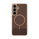 Zebana Samsung Galaxy S25 ile Uyumlu Kılıf Zebana Vionix M-Safe Silikon Kılıf Desert Titanyum